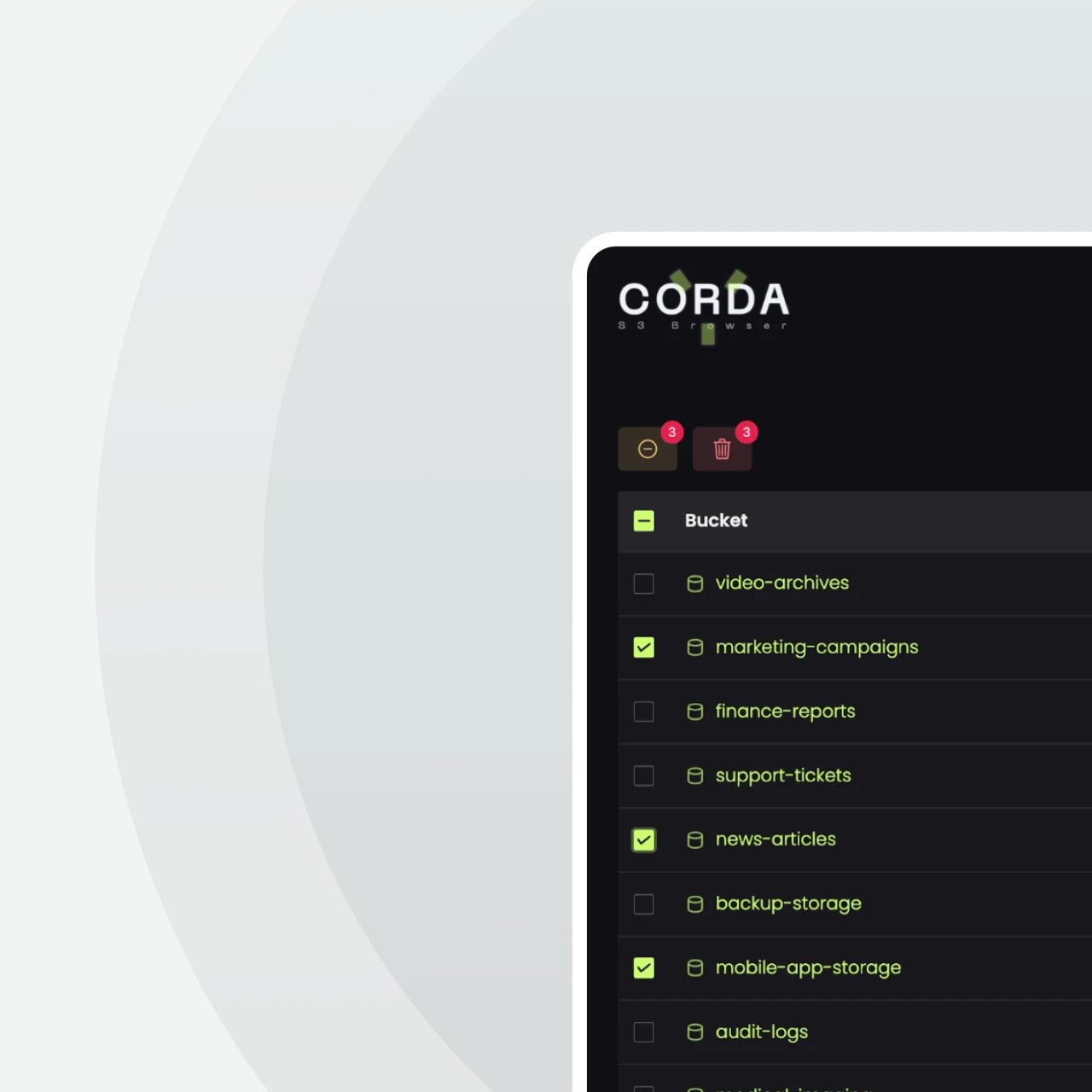 Corda: The Intuitive S3 Browser